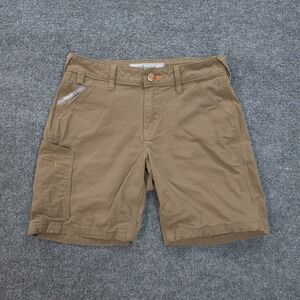 Ariat Shorts Womens 26 Tan Field Khaki Rebar Perfect Rise Canvas Work Wear‎